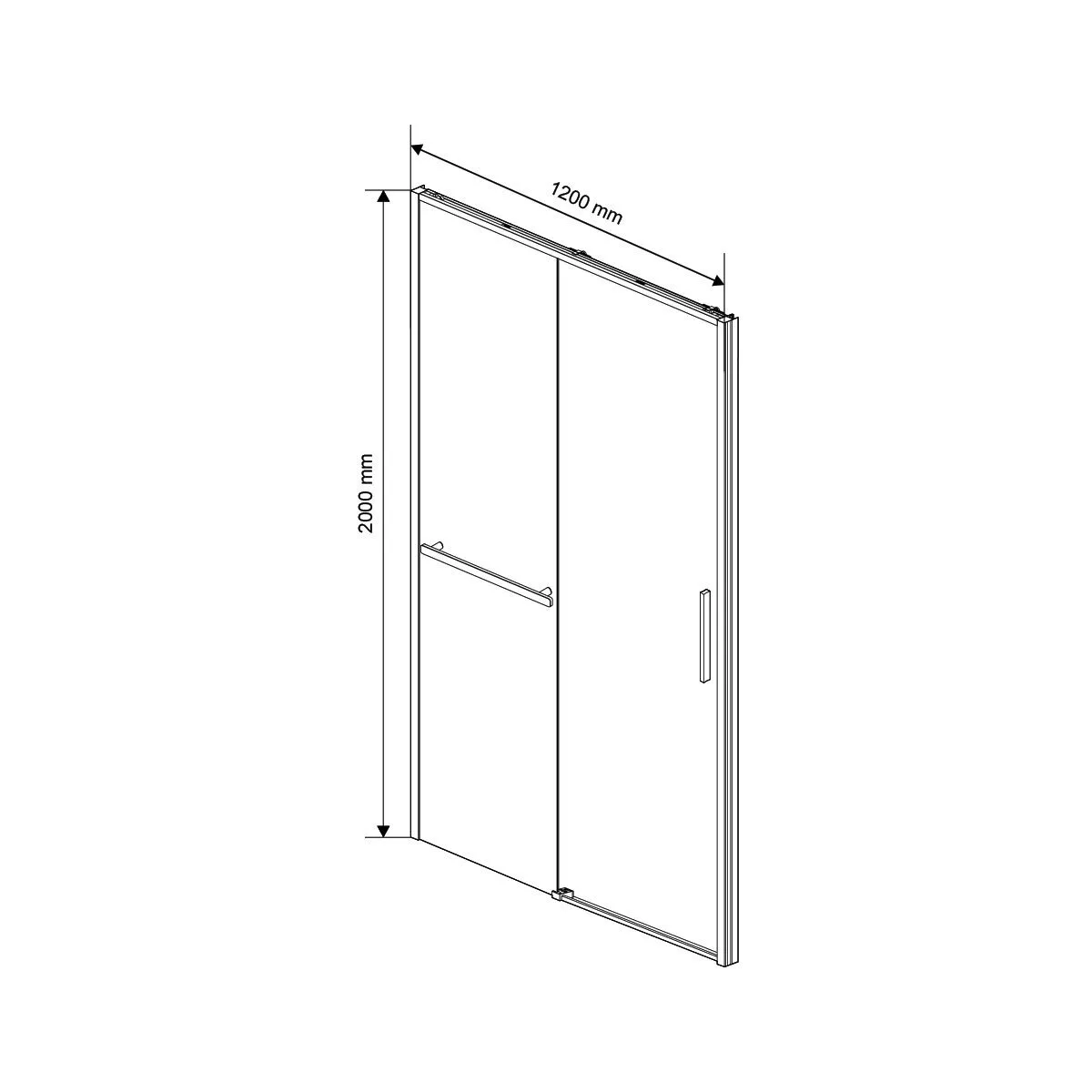 фото Душевая дверь Vincea Slim Soft VDS-1SS120CL, профиль хром, стекло прозрачное 