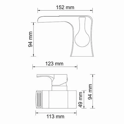 картинка Kаскадный смеситель для умывальника WasserKRAFT Berkel 4869 