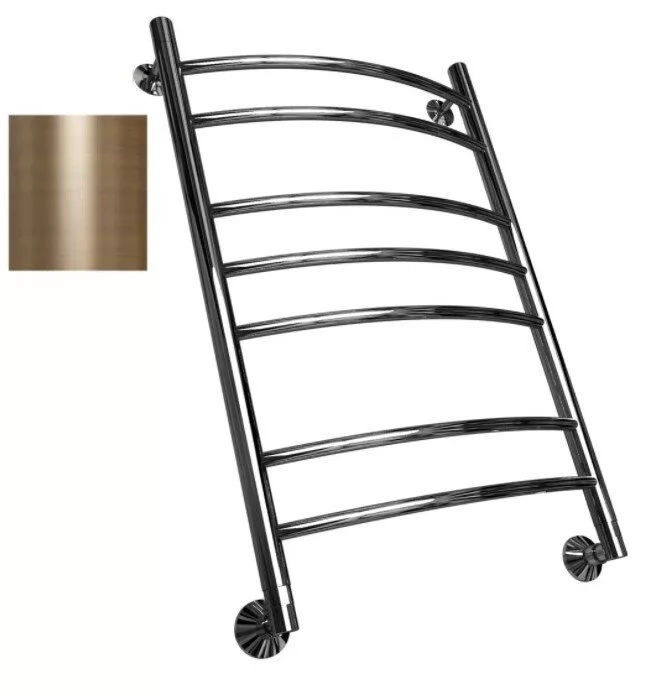 картинка Полотенцесушитель Двин L 60/40 Водяной / 1"-1/2" К3 Состаренная бронза (4627086042371) 