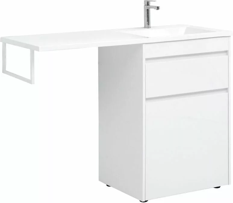 фото Тумба с раковиной Aquanet Токио 120 R белый (напольная, 1 ящик) арт. 00239301 