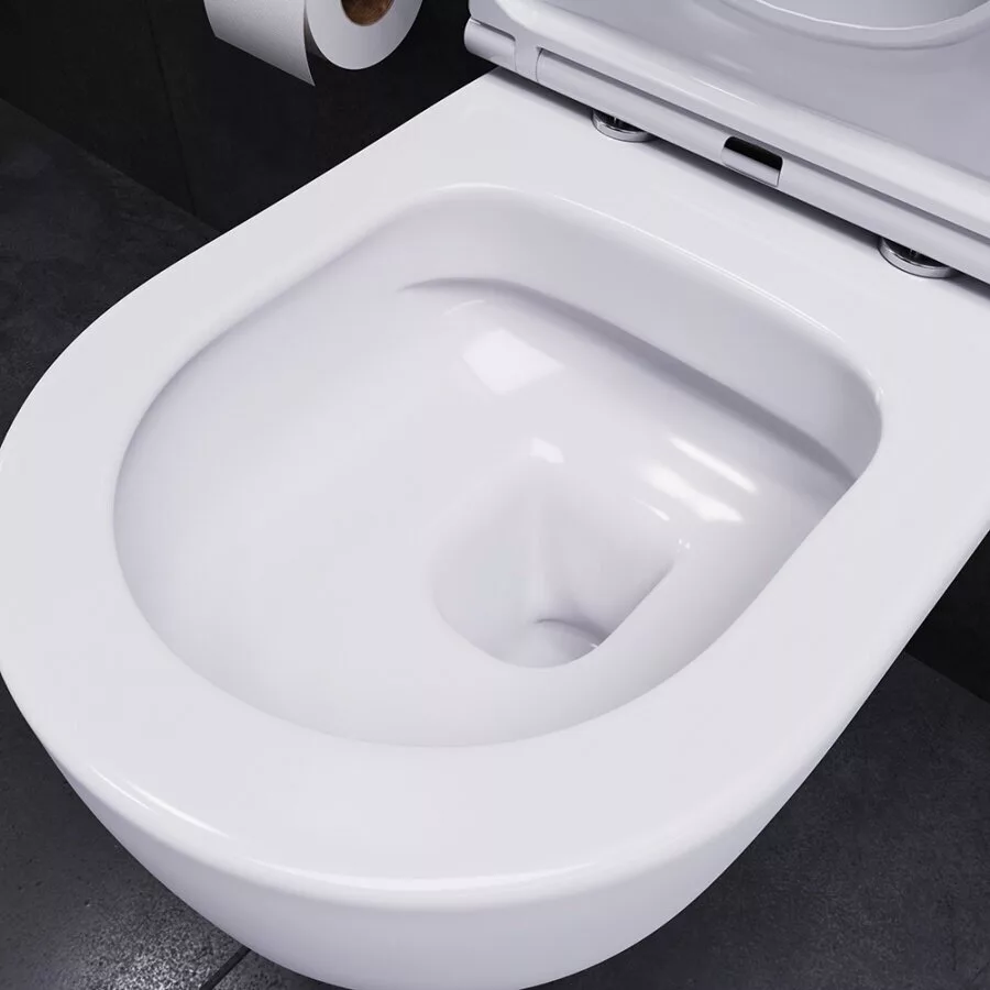 картинка Подвесной унитаз Am.Pm Sirius DX86C1700SC безободковый с сиденьем микролифт 