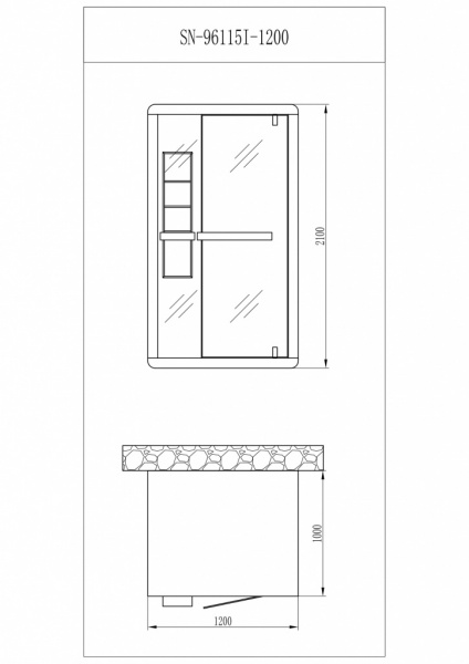 картинка Инфракрасная сауна Orans SN96115I-1200 