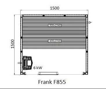 картинка Финская сауна Frank F855 