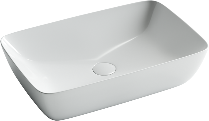 картинка Накладная раковина Ceramicanova Form CN2003 цвет белый 58х38 см 