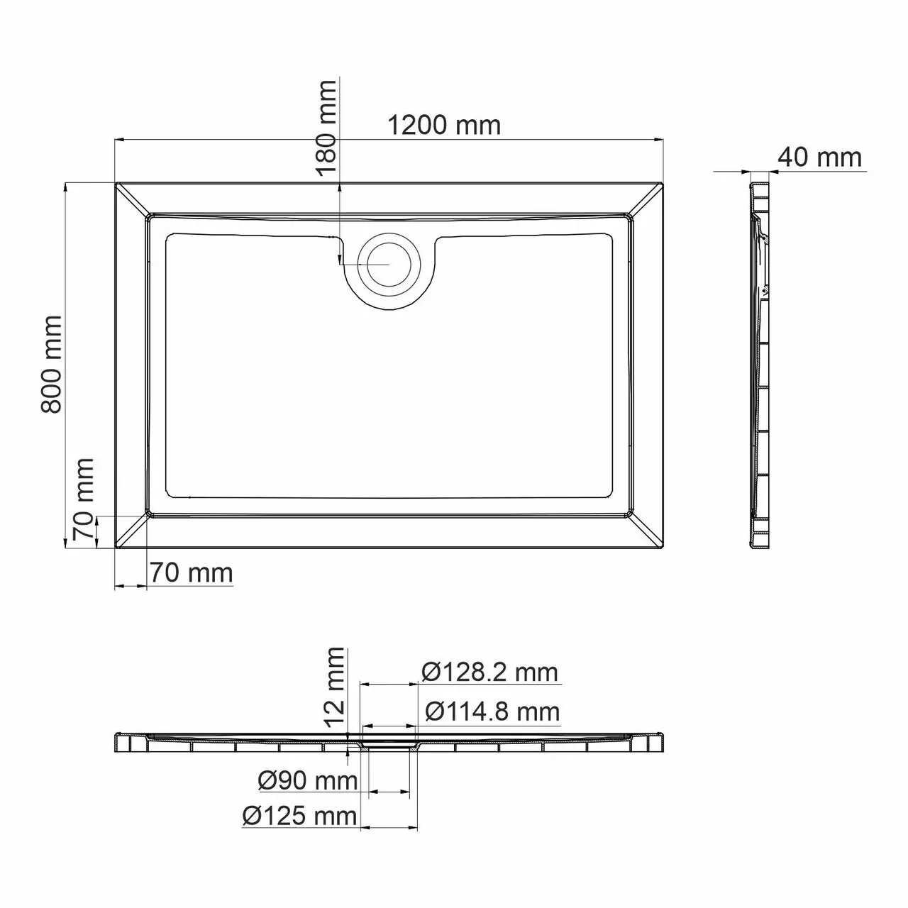 фото Душевой поддон WasserKRAFT Salm 27T06 