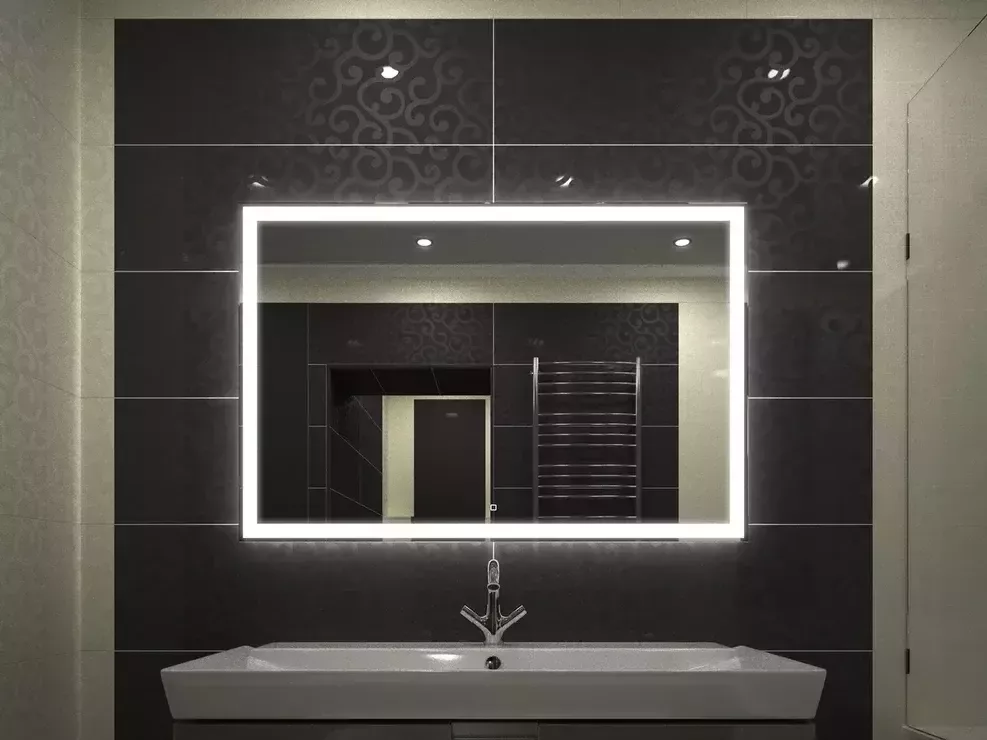фото Зеркало Континент "Mercury LED"  1200х800 c подсветкой 