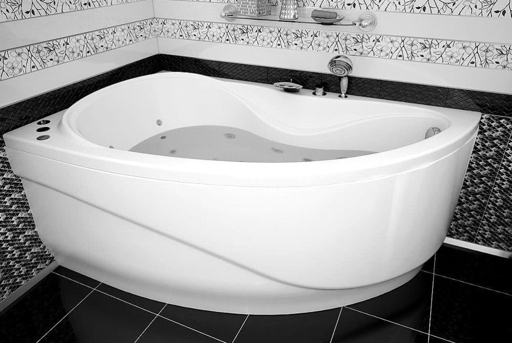 картинка Акриловая ванна Aquanet Maldiva 150x90 L с каркасом 