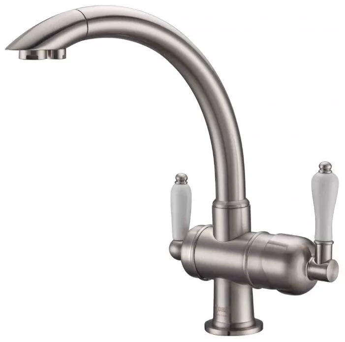 картинка Смеситель для кухонной мойки ZORG Sanitary ZR 327 YF NICKEL 