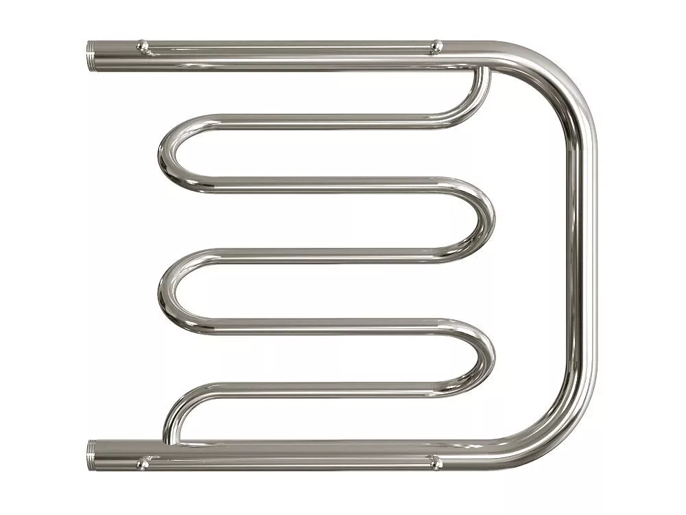 картинка Полотенцесушитель Двин Dw 50/60 1-1/2" С полкой Водяной К0, Полированный (4627086011742) 