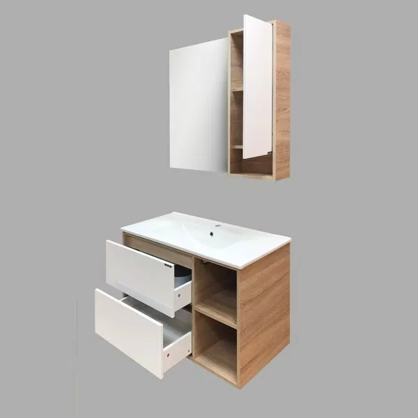 фото Тумба с раковиной Comforty Гамбург 90 дуб сонома 