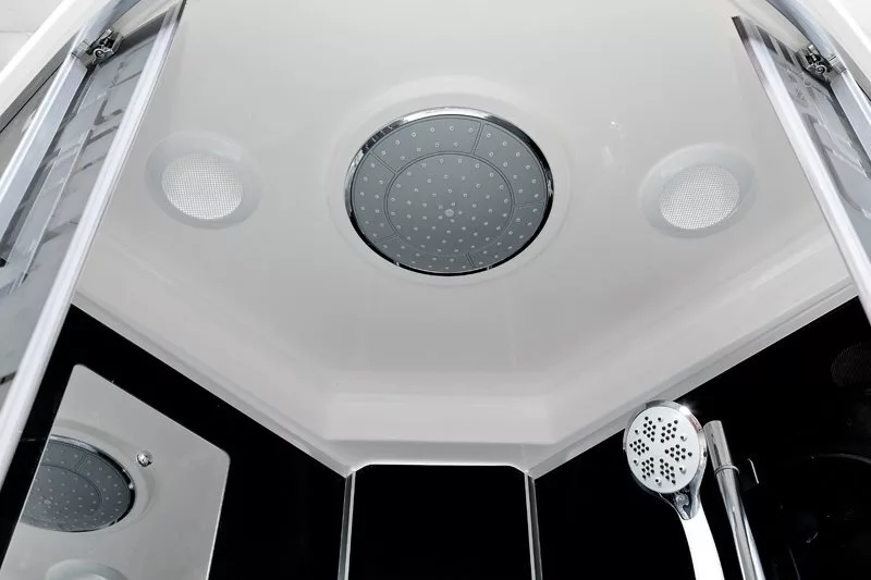 картинка Душевая кабина Deto BМ4590 LED с гидромассажем BLACK 