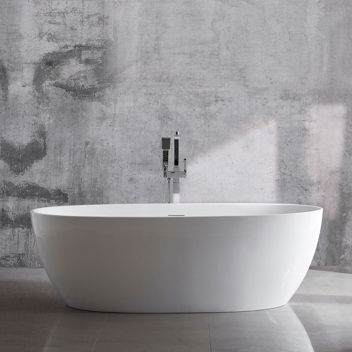 картинка Акриловая ванна Vincea VBT-405-1860, 186х88.5х60.5, цвет белый, слив-перелив в комплекте, белый 