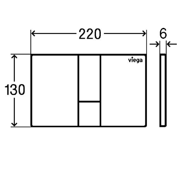 картинка Кнопка смыва Viega Prevista Visign for Style 8614.1 773267 