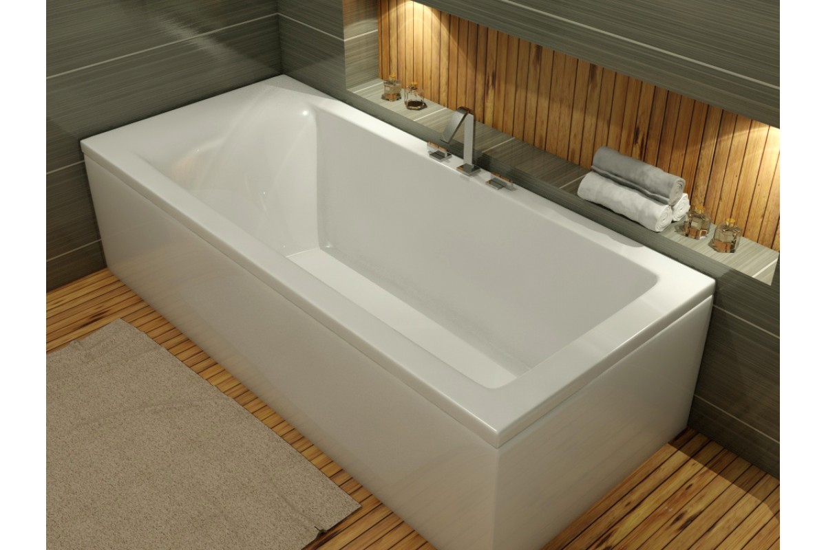 картинка Акриловая ванна Vayer Savero 170x75 с каркасом и слив-переливом 