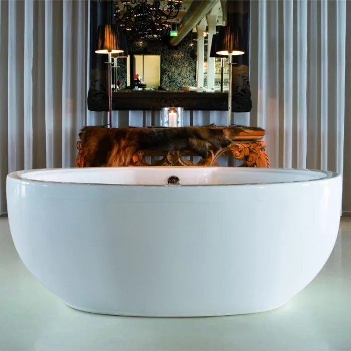 картинка Акриловая ванна Knief Oval отдельностоящая 