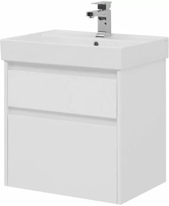 фото Тумба с раковиной Aquanet Nova Lite 60 белый (2 ящика) арт. 00245240 