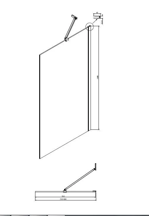 картинка Шторка для ванны Ambassador Bath Screens 16041103 