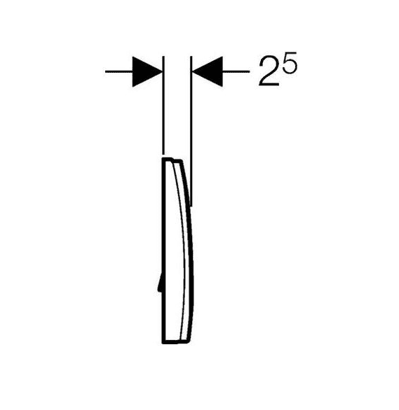 картинка Кнопка смыва Geberit Delta 11 115.120.11.1 белая 