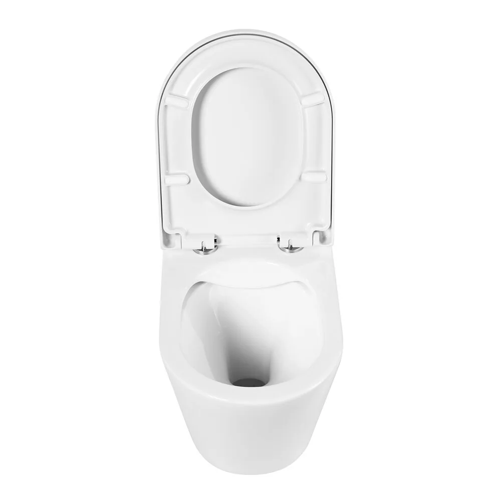 картинка Унитаз подвесной безободковый BelBagno FLAY-R BB053CHR/BB865SC 