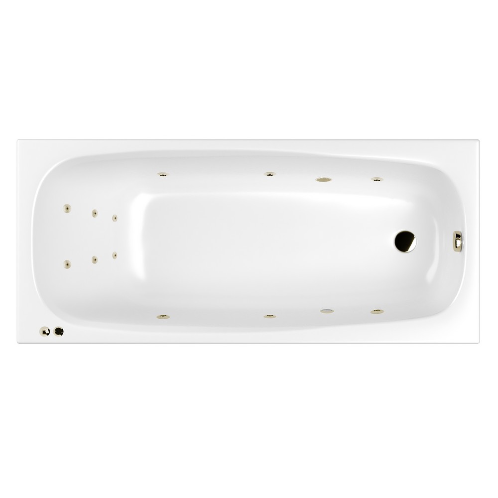 картинка Ванна WHITECROSS Layla Slim 180x80 LINE бронза 