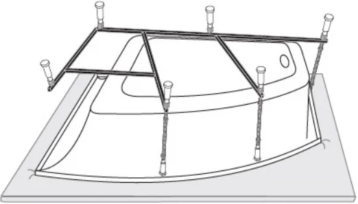 картинка Каркас для ванны Vagnerplast 160x105