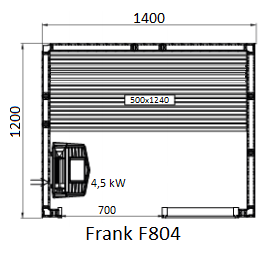 картинка Финская сауна Frank F804 