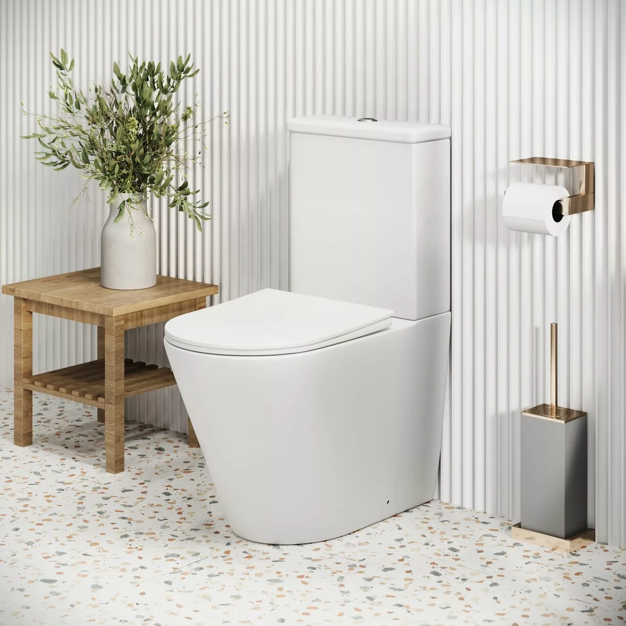 картинка Унитаз-компакт Grossman GR-4480MS Color безободковый, белый матовый 