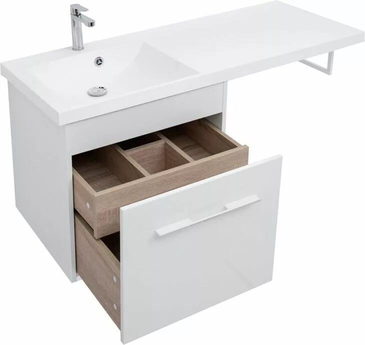 фото Тумба с раковиной Aquanet Августа 120 L белый арт. 00239781 