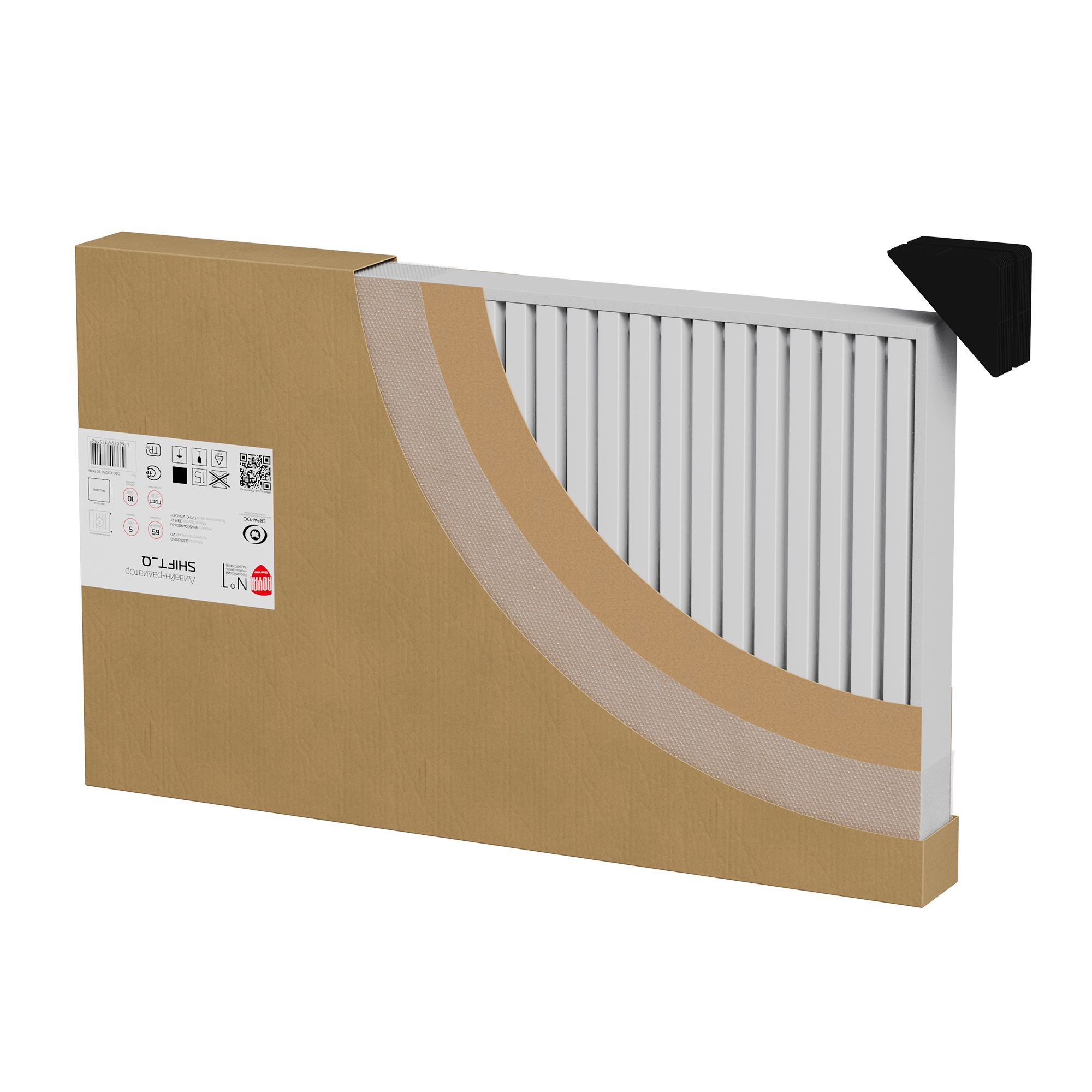 картинка Дизайн-радиатор Royal Thermo Shift Q30 VC2030 14 секций RAL9016 