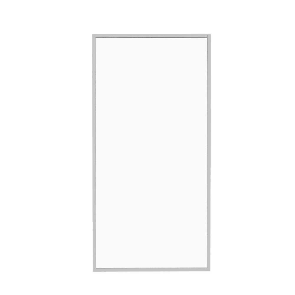 картинка Шторка для ванны Iberica Blanca Mod.406 неподвижная прозрачная профиль хром 70х140 см 