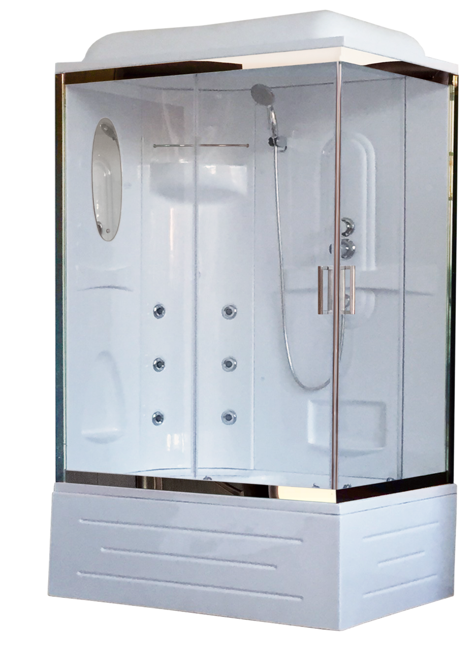 картинка Душевая кабина Royal Bath 8120BP2-T-CH (прозрачное) левая 120x80x217 