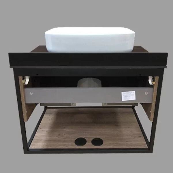 фото Тумба с раковиной Comforty Кёльн 75 дуб темный 