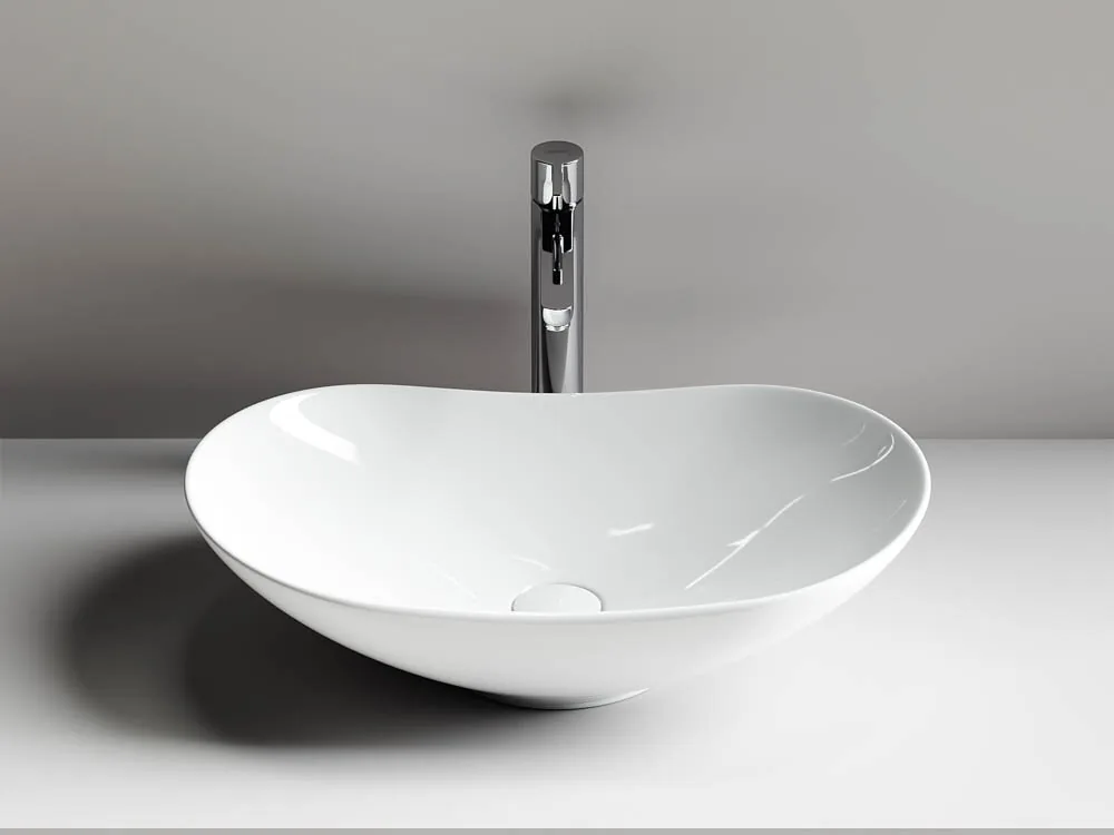 картинка Накладная раковина Ceramicanova Element CN6015 цвет белый 62х36 см 