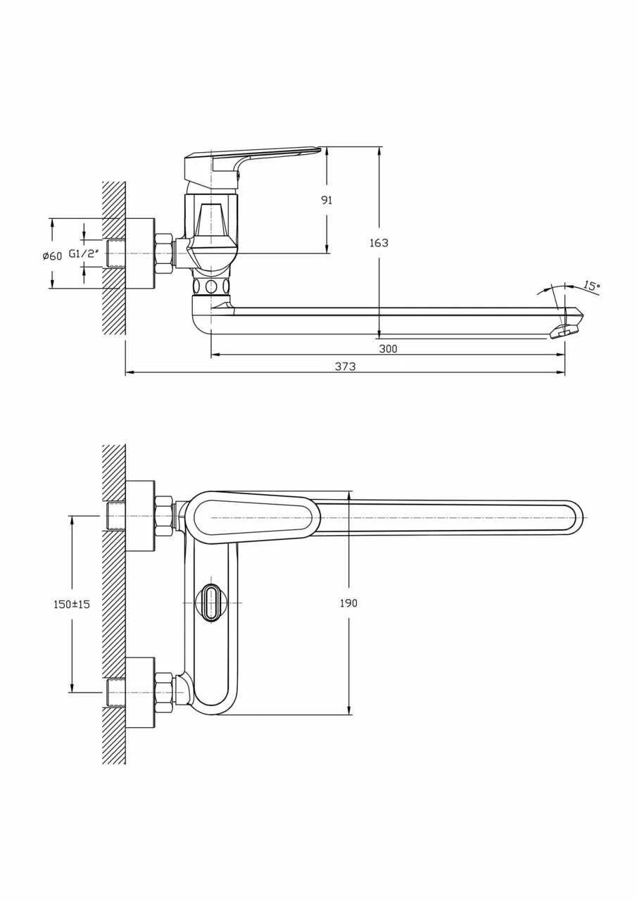 картинка Смеситель для ванны RUSH Devon DE7535-44 