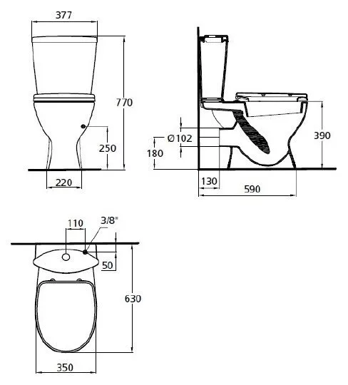 картинка Унитаз-компакт Ideal Standard Oceane Junior W904401 