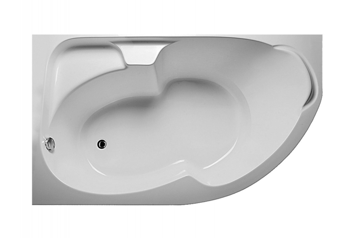 картинка Акриловая ванна Relisan Sofi L 170x105 с каркасом и слив-переливом 