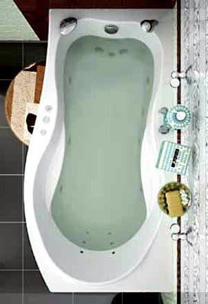 картинка Акриловая ванна Aquanet Borneo 170x90 R с каркасом 
