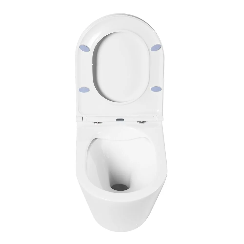 картинка Унитаз подвесной безободковый BelBagno FLAY-R BB053CHR/BB870SC 