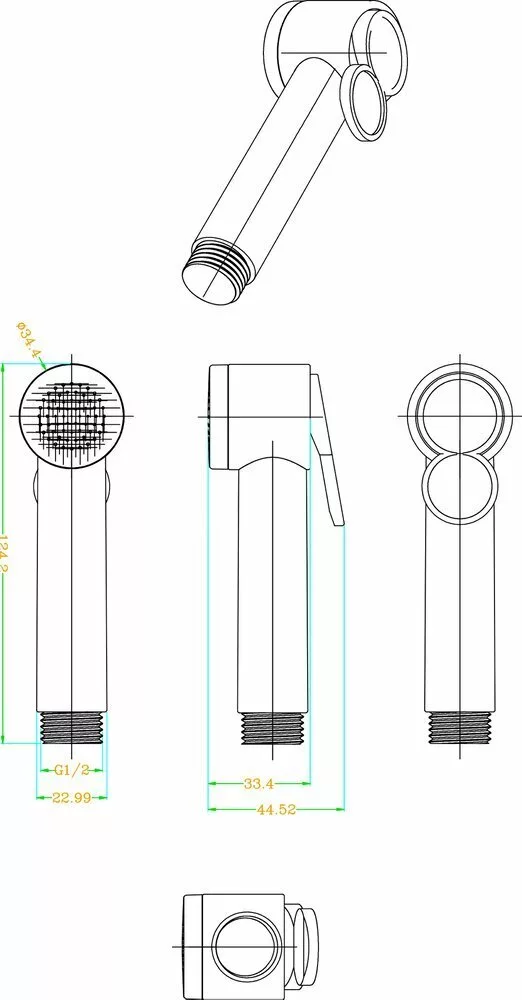 картинка Комплект для биде Lemark с гигиеническим душем LM8090С 