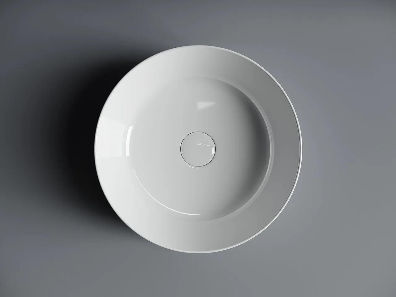 картинка Накладная раковина Ceramicanova Element CN6020 цвет белый 37х37 см 