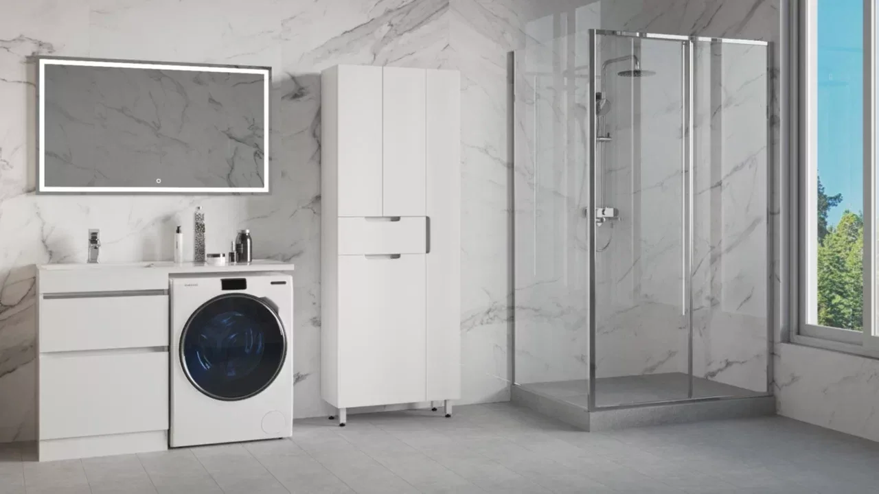 фото Колонна Style Line Оптима 700 напольная 1 ящик отделение под халаты 