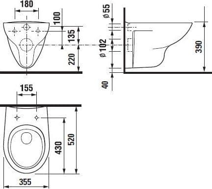 картинка Унитаз подвесной Roca Mateo 