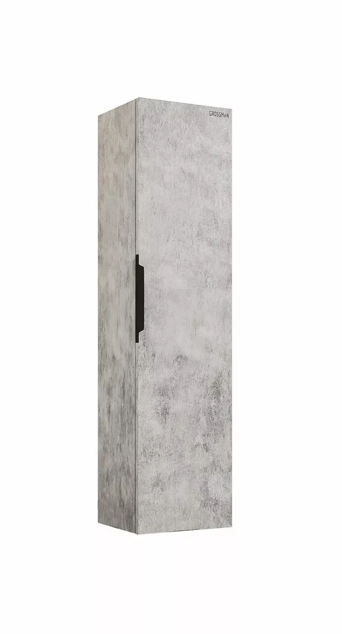 фото Пенал подвесной Grossman Кросс-30 см универсальный бетон 