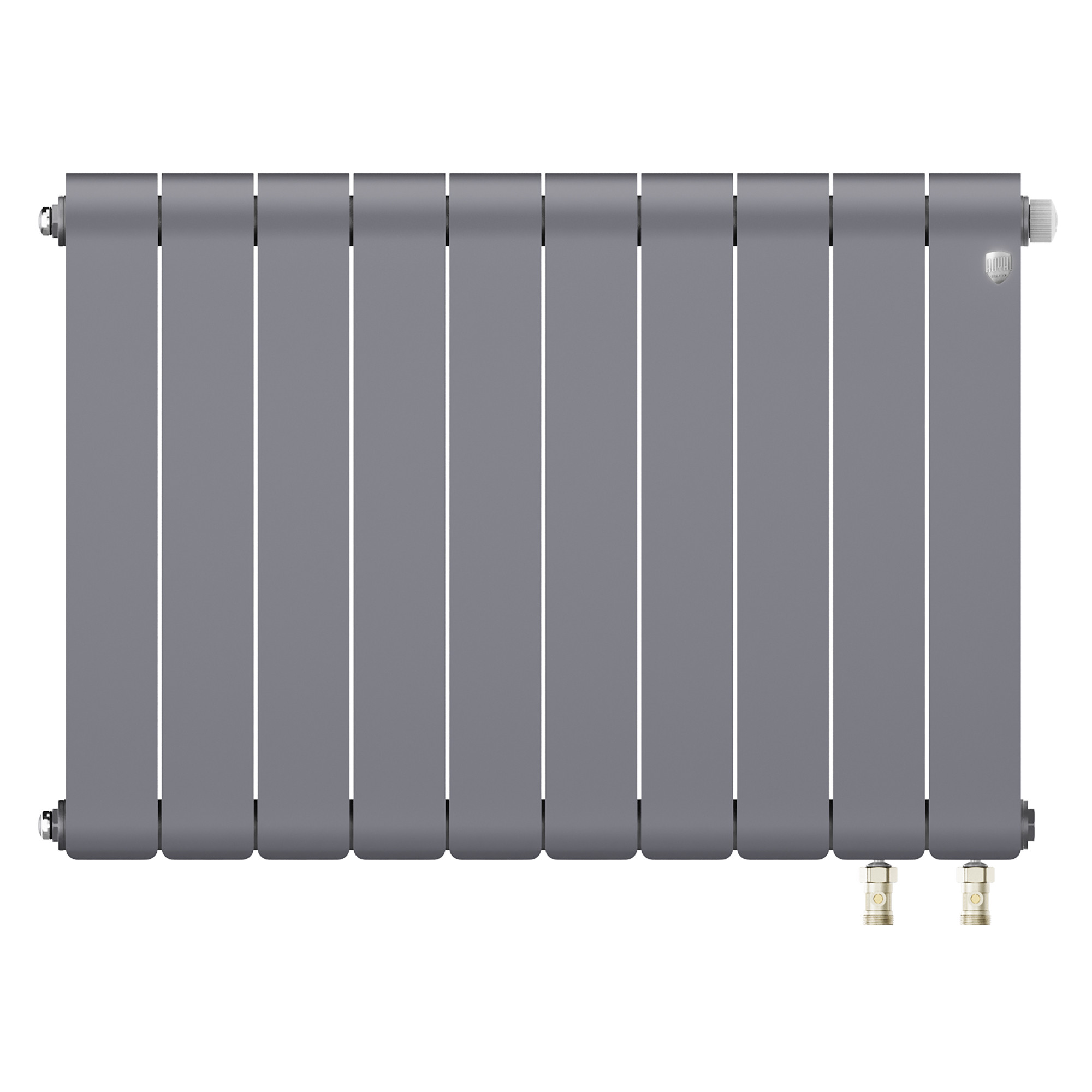 картинка Радиатор биметаллический Royal Thermo Infinity 500 Silver Satin VR80 10 секций 