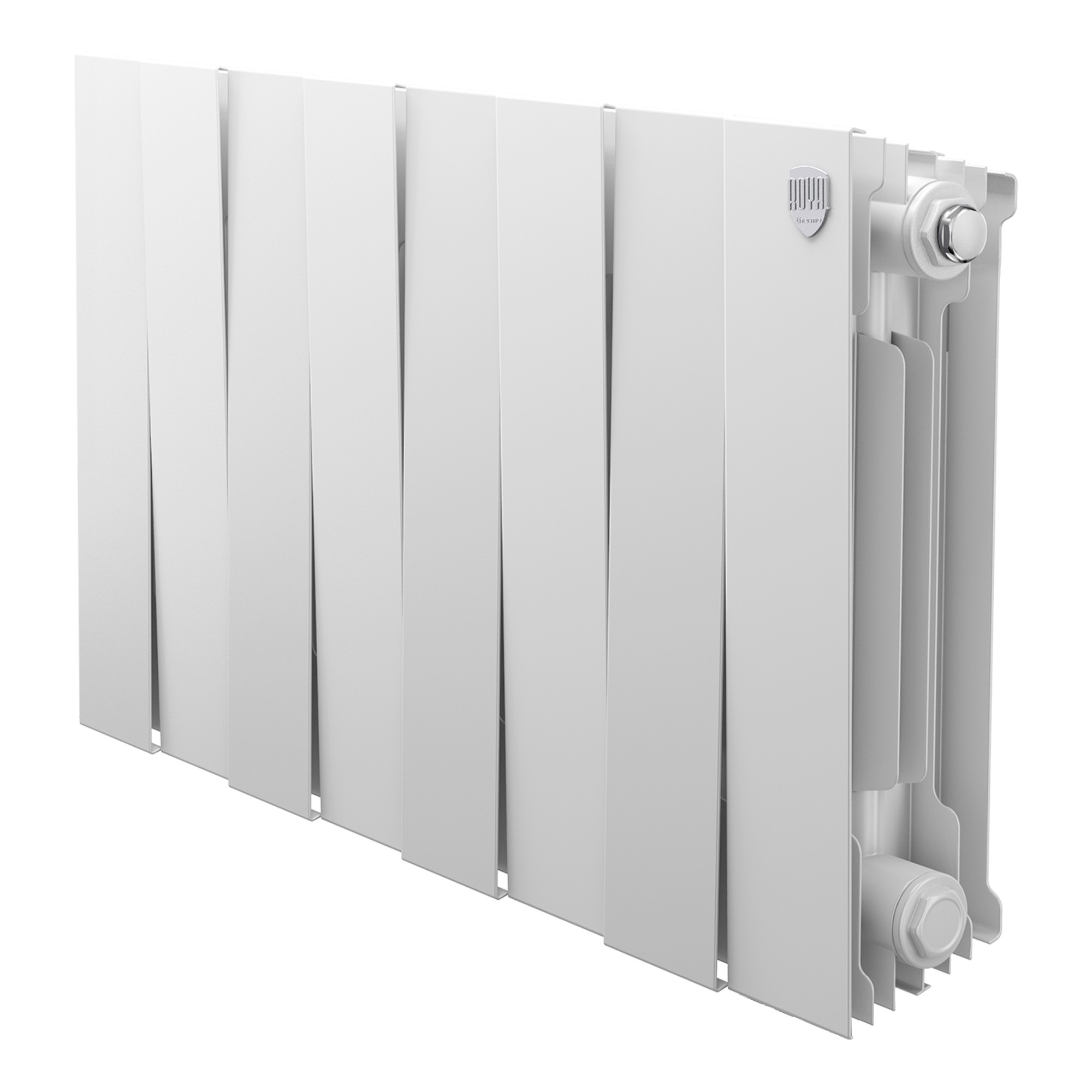 картинка Радиатор биметаллический Royal Thermo PianoForte 300 Белый 8 секций 