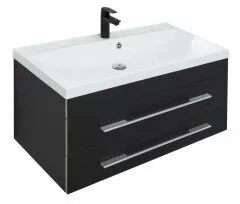 фото Тумба с раковиной Aquanet Верона 90 черный матовый арт. 00287648 