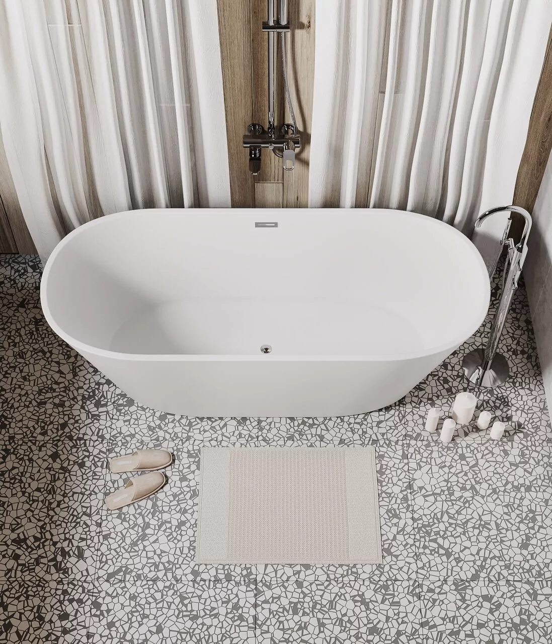 картинка Ванна отдельностоящая Grossman GR-1503M Forta 170x75x58 
