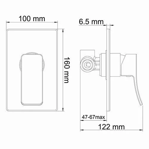 картинка Смеситель для душа WasserKRAFT Aller 10651WHITE 