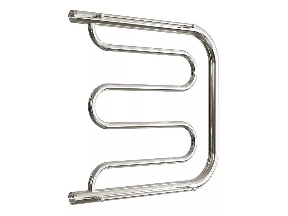 картинка Полотенцесушитель Двин D 60/60 1"-1/2" С полкой Водяной К0, Полированный (4627086011797) 