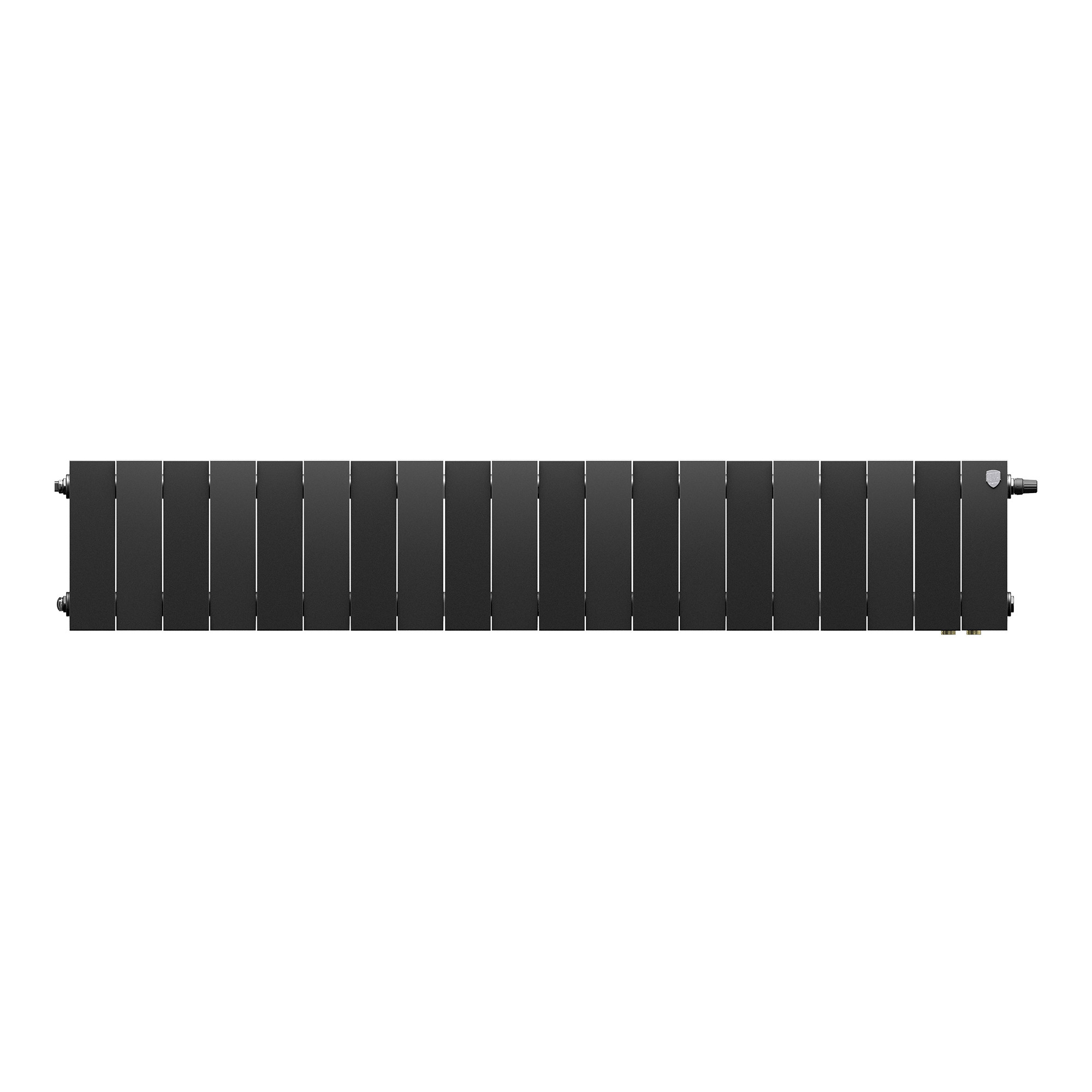 картинка Радиатор биметаллический Royal Thermo PianoForte 200 Чёрный VR80- 20 секций 